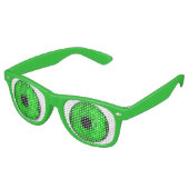 Lunettes De Fête Retro Jour de la Saint Patrick Leprechaun Yeux Vert Sain (Angulaire)