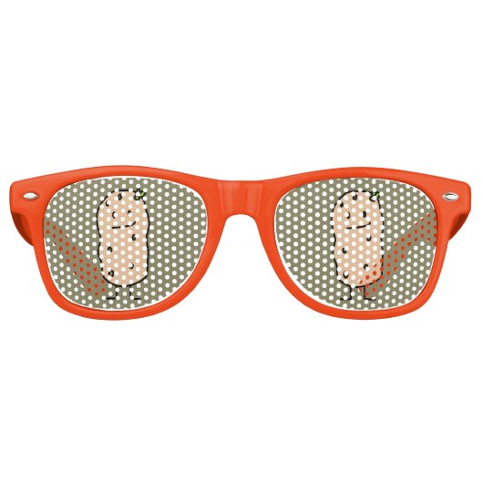 Lunettes De Fête Retro Joyeuse pomme de terre souriante (Devant)