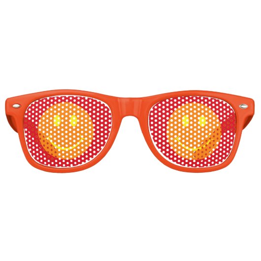 Lunettes De Fête Retro Joyeux visage (Devant)
