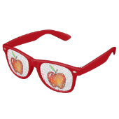 Lunettes De Fête Retro Juicy Red Delicious Pomme enseignant de fruits (Angulaire)