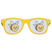 Lunettes De Fête Retro Kawaii bee (Devant)