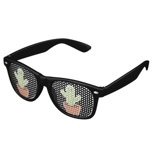 Lunettes De Fête Retro Kawaii Cactus (Angulaire)