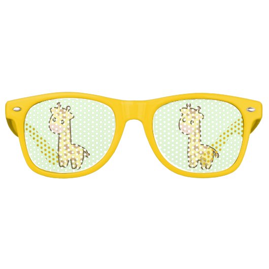 Lunettes De Fête Retro Kawaii Giraffe (Devant)