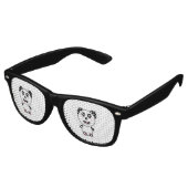 Lunettes De Fête Retro Kawaii Panda (Angulaire)