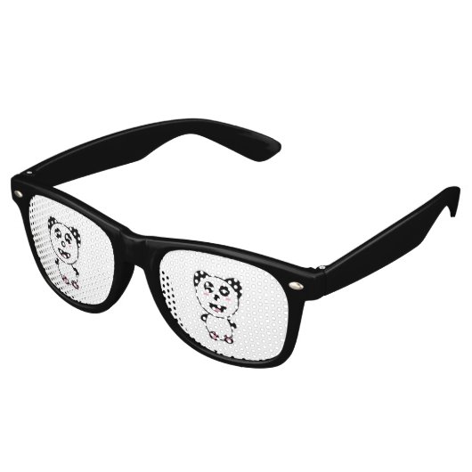 Lunettes De Fête Retro Kawaii Panda (Angulaire)