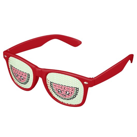 Lunettes De Fête Retro Kawaii Watermelon (Angulaire)