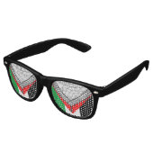 Lunettes De Fête Retro Keffiyeh Écharpe palestinienne tissu traditionnel (Angulaire)