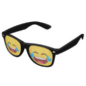 Lunettes De Fête Retro Larmes du visage de Joy Emoji (Angulaire)