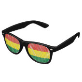 Lunettes De Fête Retro Le drapeau de la Bolivie (Angulaire)