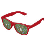 Lunettes De Fête Retro Le fantôme de Noël présente drôle (Angulaire)