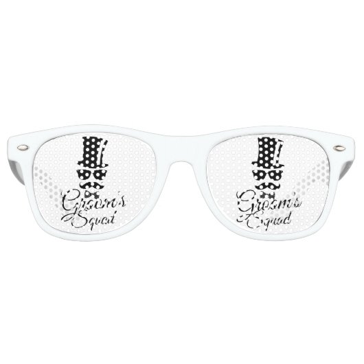 Lunettes De Fête Retro L'équipe de Groom (Devant)