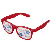 Lunettes De Fête Retro Let Freedom Ring Juillet 4 Party (Angulaire)