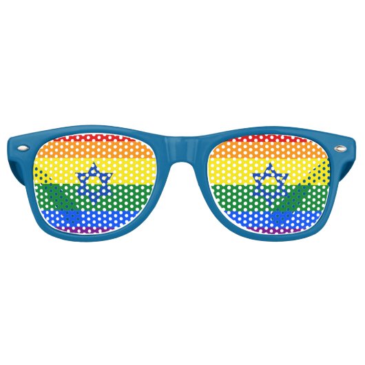 Lunettes De Fête Retro LGBT Israël (Devant)