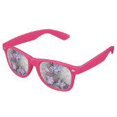 Lunettes De Fête Retro Lilac fleurit (Angulaire)