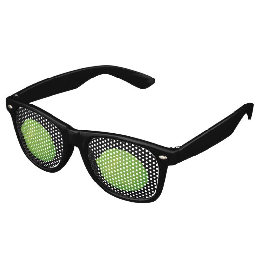 Lunettes De Fête Retro Lime (Angulaire)