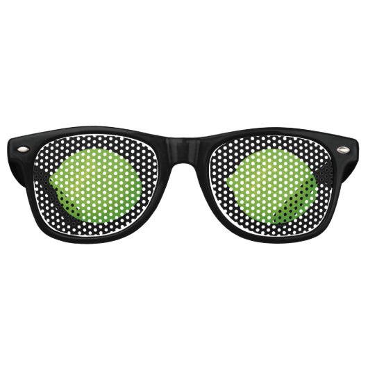 Lunettes De Fête Retro Lime (Devant)