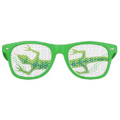 Lunettes De Fête Retro Lizard vert (Devant)