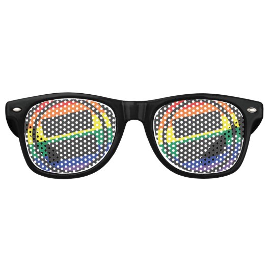 Lunettes De Fête Retro Logo NOVA Pride (Devant)