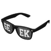 Lunettes De Fête Retro Loner Nerd Geek noir (Angulaire)
