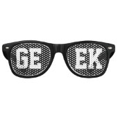 Lunettes De Fête Retro Loner Nerd Geek noir (Devant)