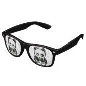 Lunettes De Fête Retro Love Panda® (Angulaire)