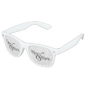 Lunettes De Fête Retro M. et Mme Classy Black (Angulaire)