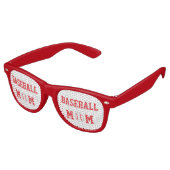 Lunettes De Fête Retro Maman du baseball (Angulaire)