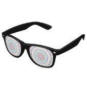 Lunettes De Fête Retro mandala coloré (Angulaire)
