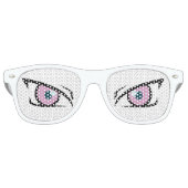 Lunettes De Fête Retro Manga yeux en colère (Devant)