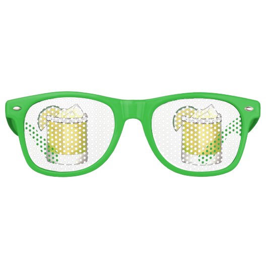Lunettes De Fête Retro Margarita Cocktail d'été Mixte Boisson Lime Vert (Devant)