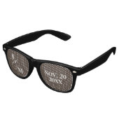 Lunettes De Fête Retro Mariage Classique Monogramme & Script (Angulaire)