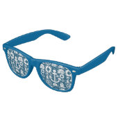 Lunettes De Fête Retro Marine Élément motif de mer (Angulaire)