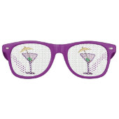 Lunettes De Fête Retro Martini Bachelorette (Devant)