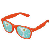 Lunettes De Fête Retro Martini Party Shades (turquoise) (Angulaire)