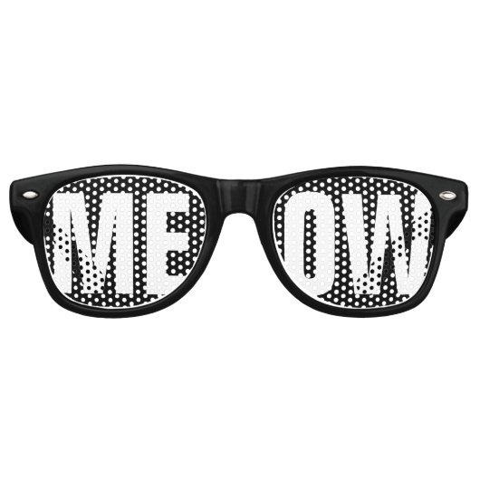 LUNETTES DE FÊTE RETRO MEOW (Devant)