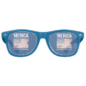Lunettes De Fête Retro 'Merica - où la victoire est une déclaration de mo (Devant)