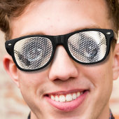 Lunettes De Fête Retro mignon drôle de nouveauté nerd triste yeux carlin