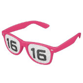 Lunettes De Fête Retro modèle du 16e anniversaire (Angulaire)