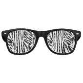 Lunettes De Fête Retro Modèle Zèbre (Devant)