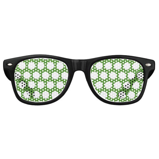 Lunettes De Fête Retro Motif de balle de golf (Devant)