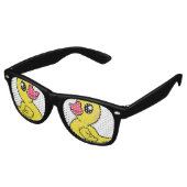 Lunettes De Fête Retro Motif de canard en caoutchouc Imprimer (Angulaire)