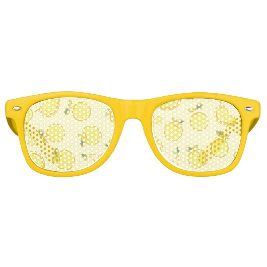 Lunettes De Fête Retro Motif DE FRUITS FRAIS LEMON (Devant)