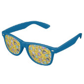 Lunettes De Fête Retro Motif de jeu de dés D20 (Angulaire)
