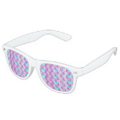 Lunettes De Fête Retro Motif de sirène bleu violet (Angulaire)