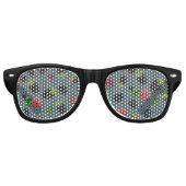 Lunettes De Fête Retro Motif framboise 2 (Devant)