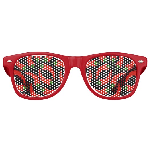 Lunettes De Fête Retro Motif Hot Chili Peppers (Devant)