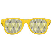 Lunettes De Fête Retro Motif triangles (Devant)