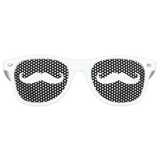 Lunettes De Fête Retro Moustache (Devant)