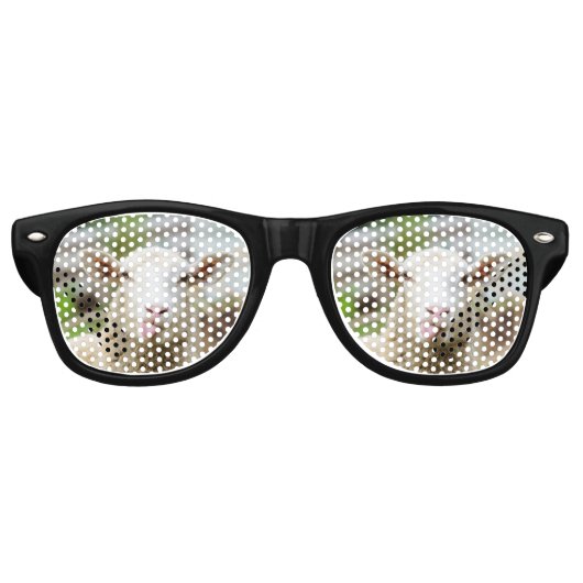 Lunettes De Fête Retro Mouton montrer langue (Devant)