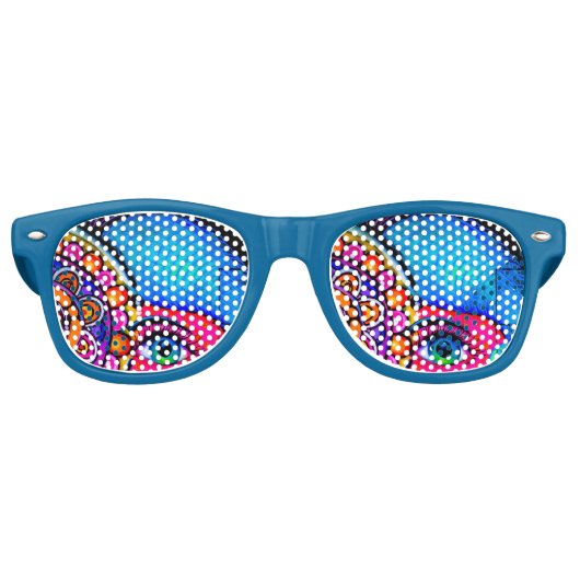 Lunettes De Fête Retro Neon Grafitti (Devant)